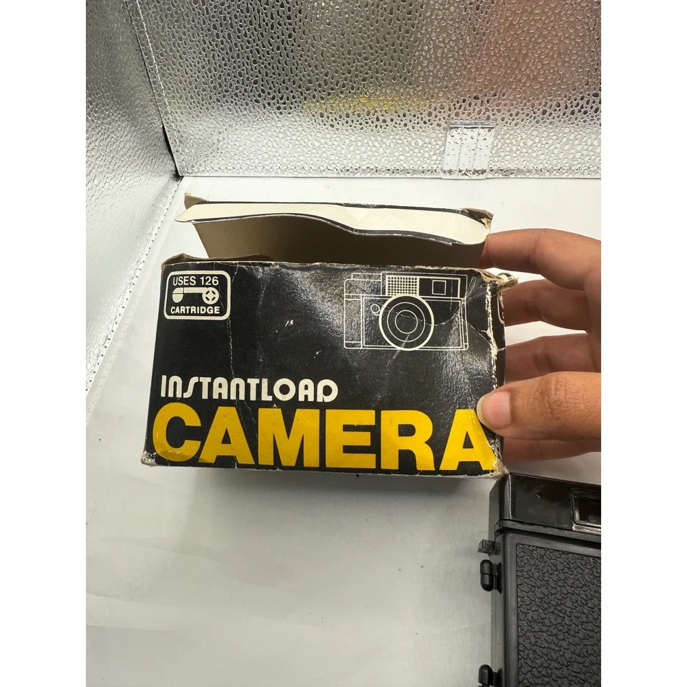 Vintage Instantload Camera Cartridge 126 Film Black Retro Photography Gadget‎